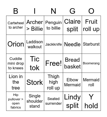 Slingo Bingo Card