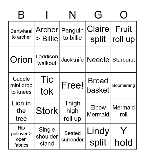 Slingo Bingo Card