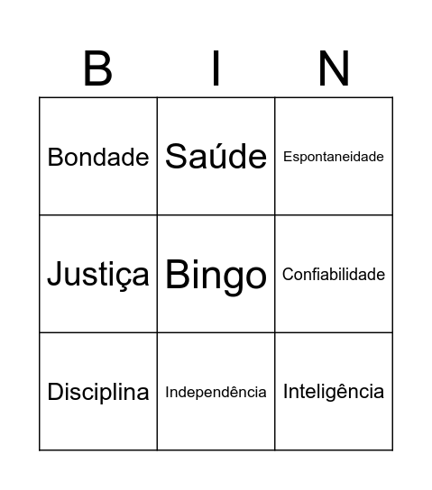 Bingo Card
