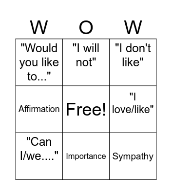 SELF+ Living for the Dead Bingo Card