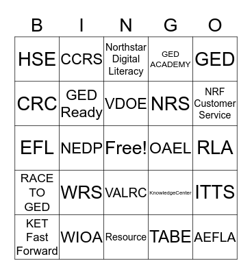 Alphabet Soup Bingo Card