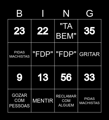 BARBOSA BINGO Card
