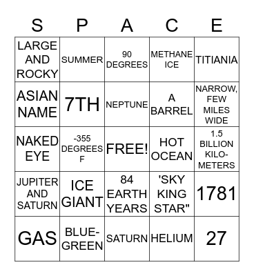 HELIUMSPACE BINGP Bingo Card