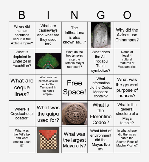 Flipped Class BINGO Card