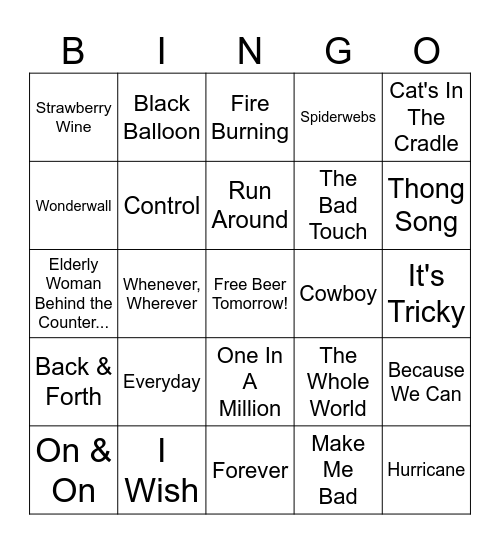 zMixed CD #3 Bingo Card