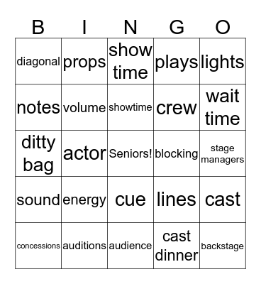 Drama Baby Bingo Card