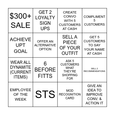 058 BINGO Card
