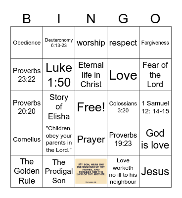 Respect Bingo Card