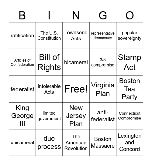 EL 2 BINGO! Bingo Card