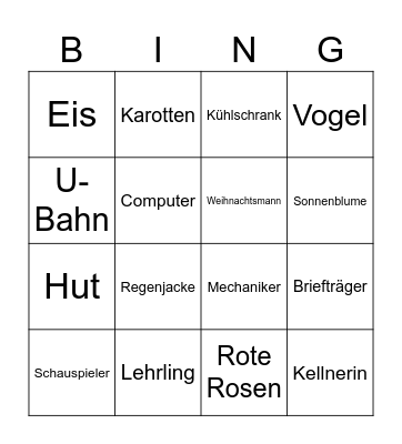 Relativ Bingo Card