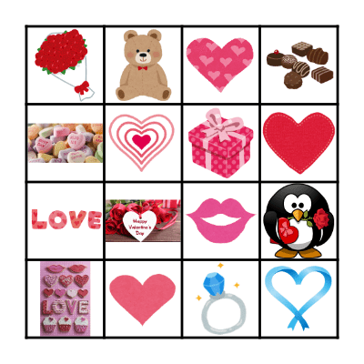 Valentine's Day Bingo Card