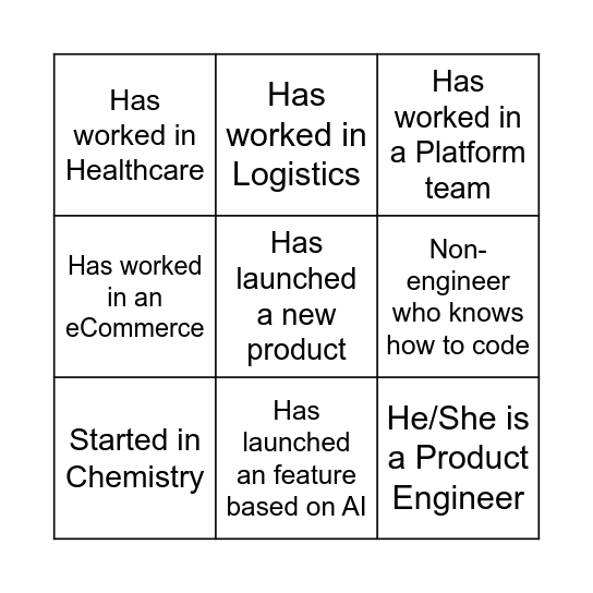 Tardeo Bingo Card