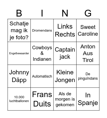 Skireis 2024 Bingo Card
