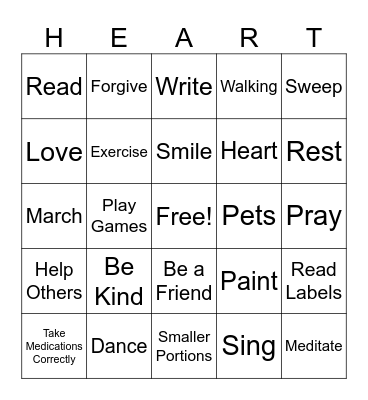 dominion senior living Bingo Card