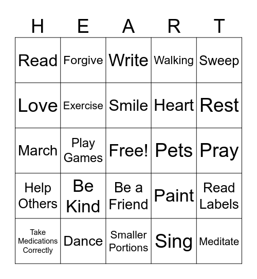 dominion senior living Bingo Card