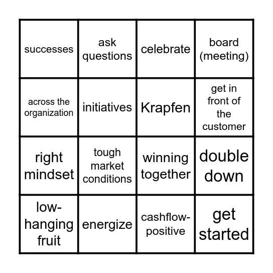 Bitmovingo Bingo Card