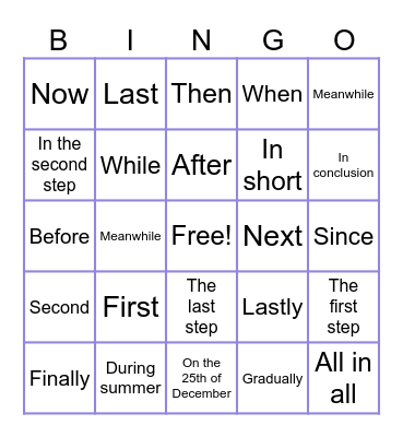 Connectors BINGO Card