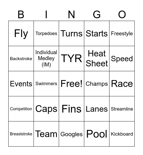 Countryside Torpedoes Bingo Card