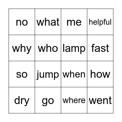 Week 24 Bingo Card
