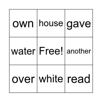 Week 24 HFW Bingo Card