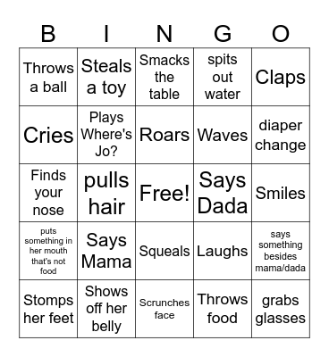Birthday Bingo Card