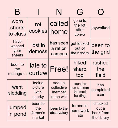 liberty biberty bingo Card