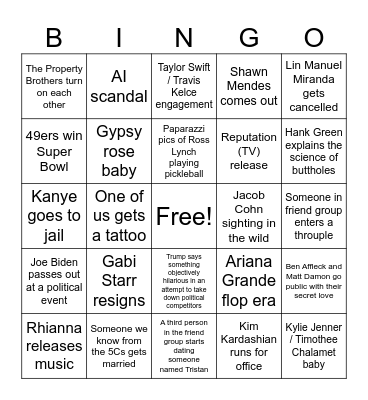 2024 Bingo Card