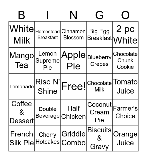 Mother's Day  Bingo Card