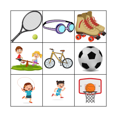 Sports equipment Bingo Card