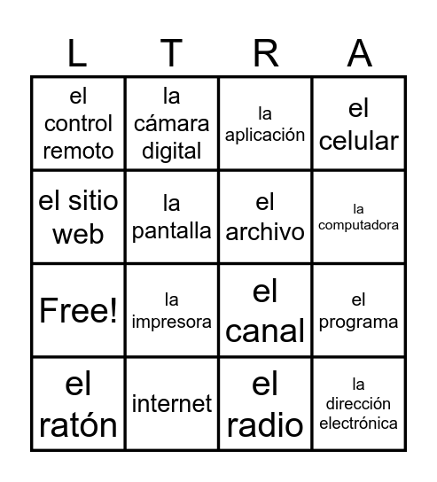 IF you win yell LOTERIA! Bingo Card