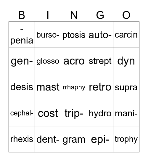 Dean Vaughn 3 Bingo Card