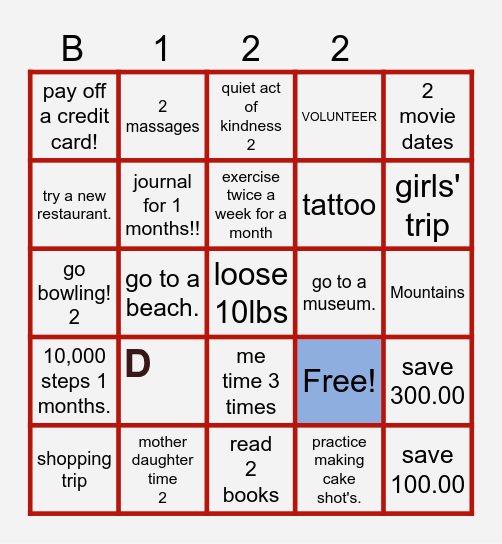 Jakesia Bingo Card Bingo Card