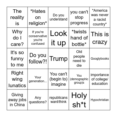 Ziemann Bingo Card