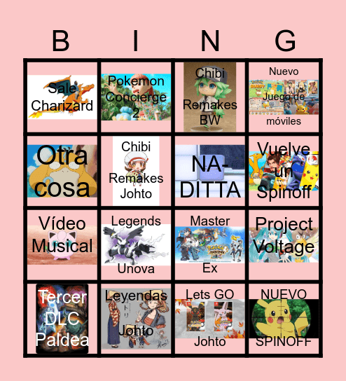 Pokemon Day 2024 Bingo Card