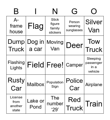 Leap Day BINGO Card