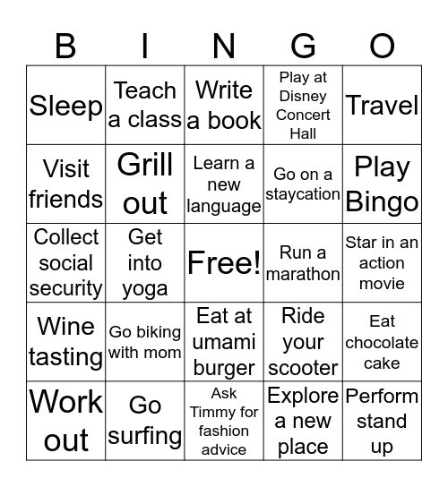 Bingo Card