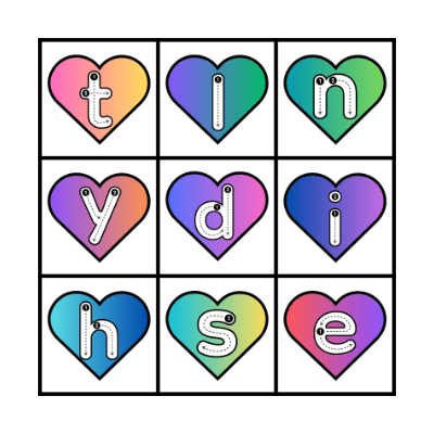 Happy Valentine's Day Bingo Card