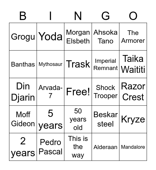 Bingo Card
