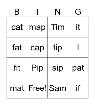 LLLL Stage 1 Bingo Card