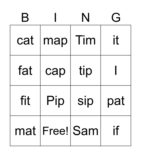 LLLL Stage 1 Bingo Card