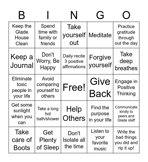 Happiness Bingo-Happy Valentine's Day Bingo Card