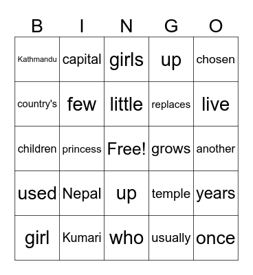 ELA Group 3 Bingo Card