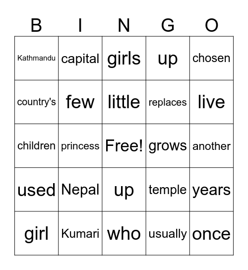 ELA Group 3 Bingo Card