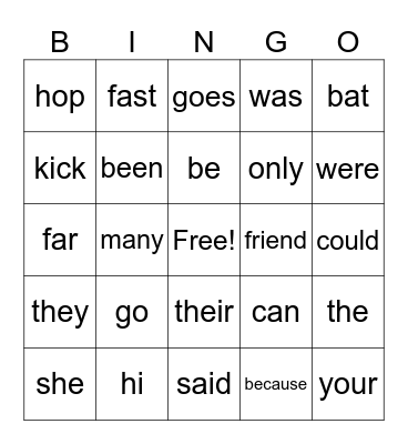 Valentine's Day Bingo Card