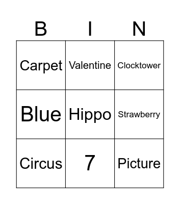 KiWi Bingo Card Bingo Card