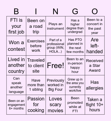 HCBT Bingo Card