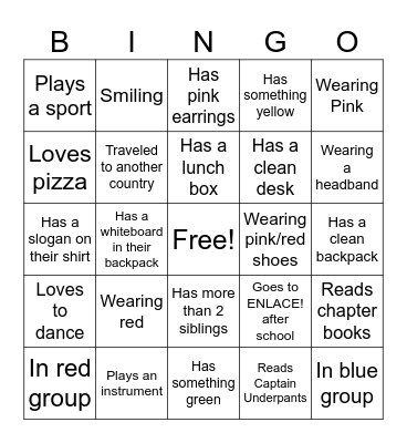 Valentine's Day Bingo Card