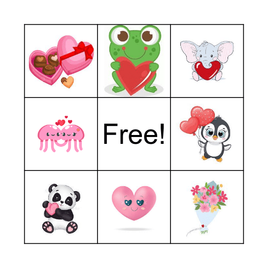 Valentine's bingo Card