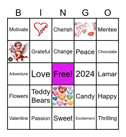 LOVE Bingo Card