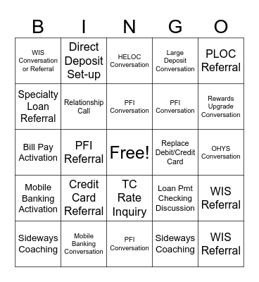 VALENTINE'S DAY BINGO Card